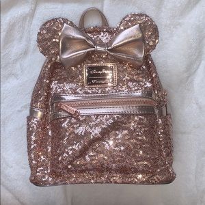 NEW Rose Gold Disney Backpack